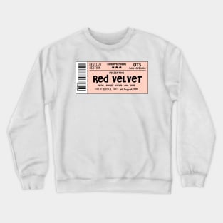 Red Velvet Concert Ticket Crewneck Sweatshirt